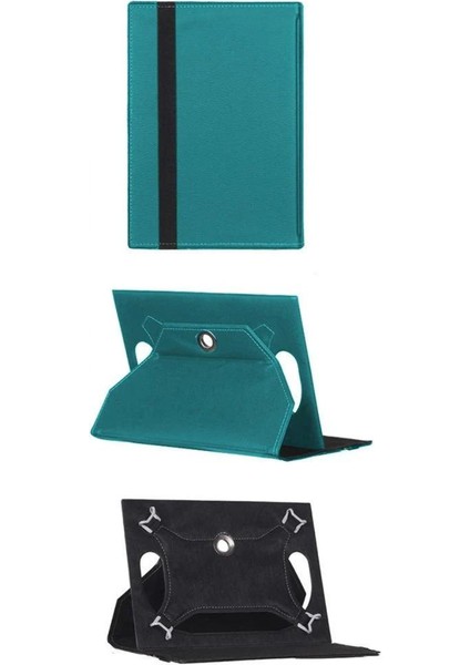 General Mobile E-Tab 5 10.1" Universal Standlı 360° Dönebilen Tablet Kılıfı
