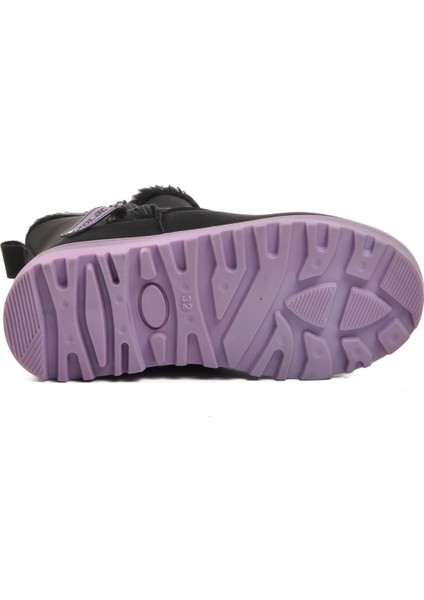 23003-F Siyah-Lila Içi Kürklü Çocuk Bot indirimleri