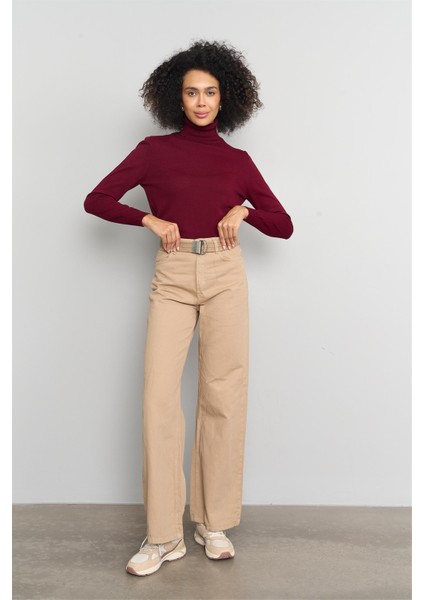 Çetinkaya Miyamira 2276 Bayan Balıkçı Yaka Bordo Triko fiyatları