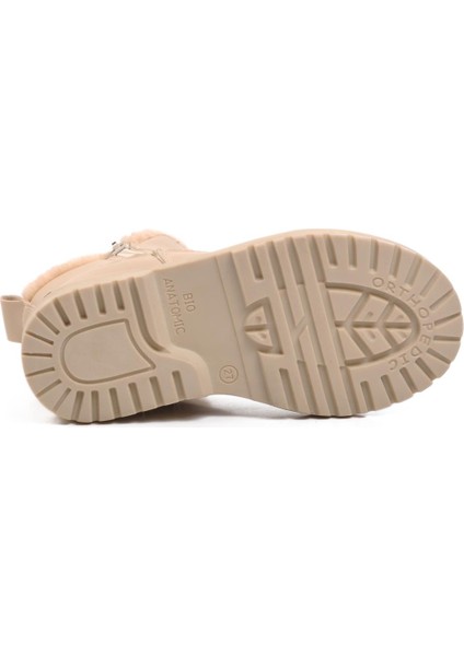 23003-P Bej Içi Kürklü Çocuk Bot indirimleri