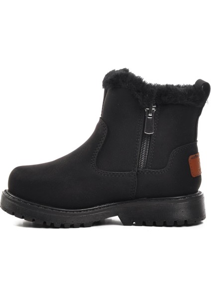 23003-P Siyah-Zümrüt Içi Kürklü Çocuk Bot modelleri