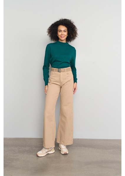 Çetinkaya Miramira 2254 Dik Yaka Triko Yeşil fiyatları