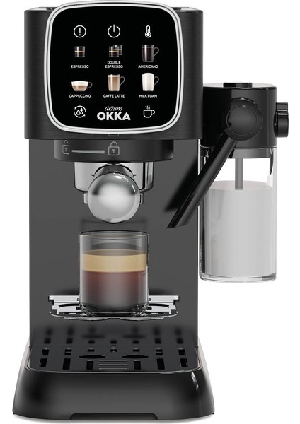 OK0032-05 Arzum Okka Espresso Solo M Yarı Otomatik Espresso Makinesi - Krom