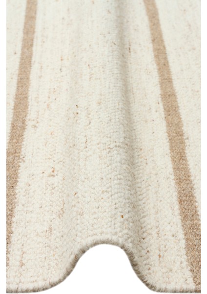 Pune Pun 06 Ivory Beige El Emeği ile Yeni Zelanda Yünü ile Üretilen Modern El Dokuma Kilim modelleri