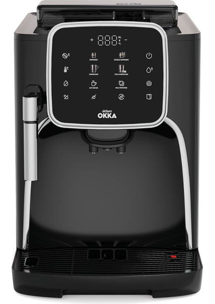 OK0030-05 Arzum Okka Espresso Pro Tam Otomatik Espresso Makinesi - Krom