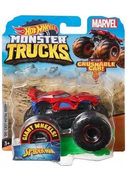 Mattel FYJ44 Hot Wheels Monster Trucks 1:64 Sürpriz Araba