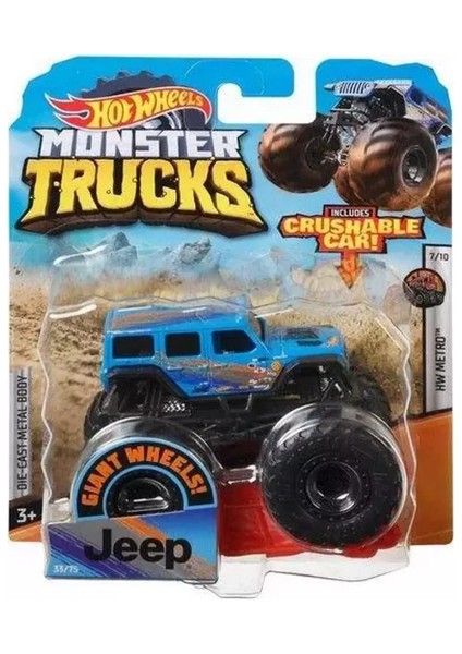 Mattel FYJ44 Hot Wheels Monster Trucks 1:64 Sürpriz Araba