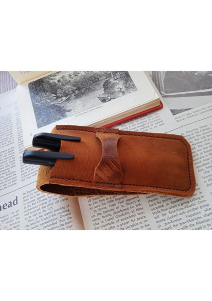 Hakiki Deri El Emeği Özel Kalemleriniz Için Kalemlik Kalem Kutu 27 x 6 cm 24Z2 modelleri