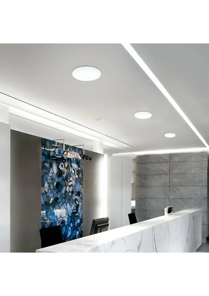 36 Watt, Beyaz Işık, Delik Çapına Ayarlanabilir Modern Tavan Armatürü, Çok Kaliteli Tavan Apliği