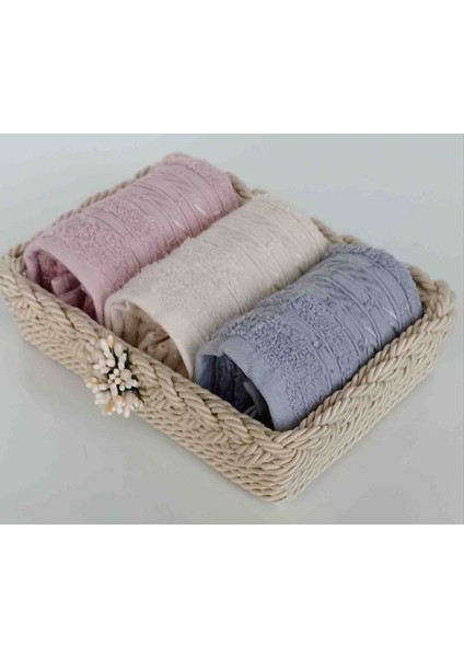 Havlulu Örgü Sepet Pamuklu Güpürlü 30 x 50 cm 5 Adet Ufak Mutfak Havlu Hediyelik Bohçalık Çeyizlik fiyatları