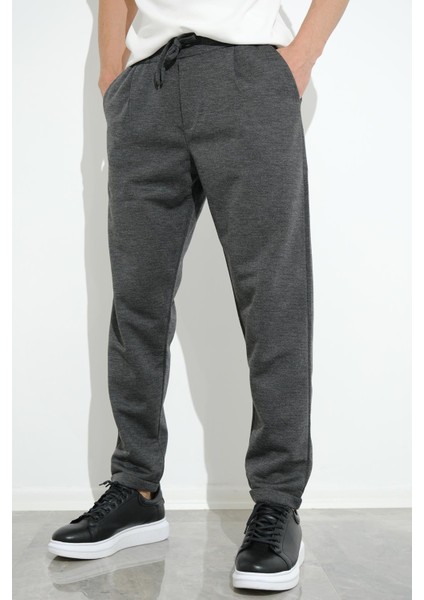 Carlino Erkek Beli Lastikli Duble Paça Pike Kumaş Erkek Jogger Pantolon modelleri
