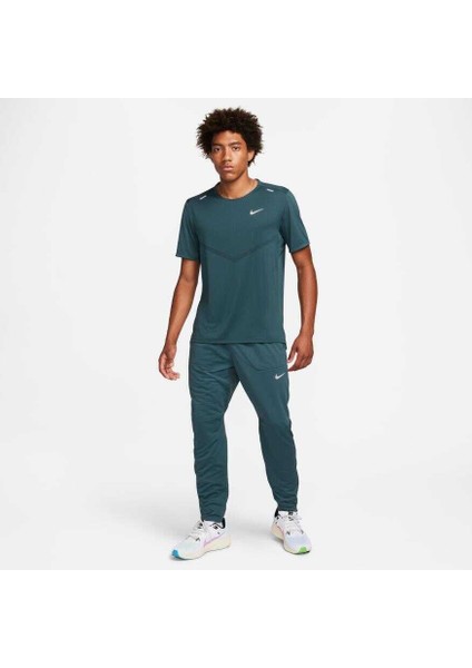 CZ9184 328 Nike Dri Fit Rise 365 Ss Erkek Yeşil Spor T-Shirt