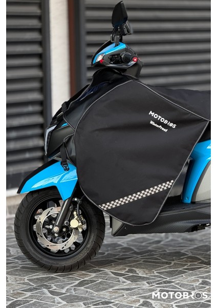 Rks Azure Motosiklet Diz Örtüsü Scooter Diz Örtüsü Premium (Su ve Rüzgar Geçirmez)