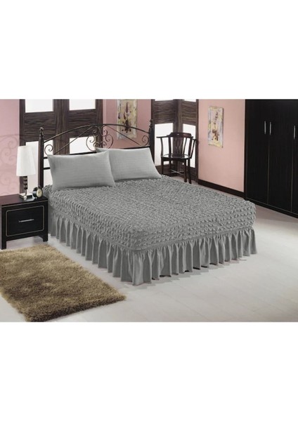 Bürümcük Kumaş Lastıkli Çarşaf Etekli, Esnekli Yatak Örtüsü 160 x 200 ve 180 x 200