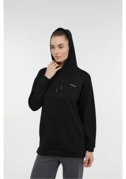 A10178390908020 4W Wb Marcıa 17 4pr Sıyah Kadın Kapsonlu Sweatshırt