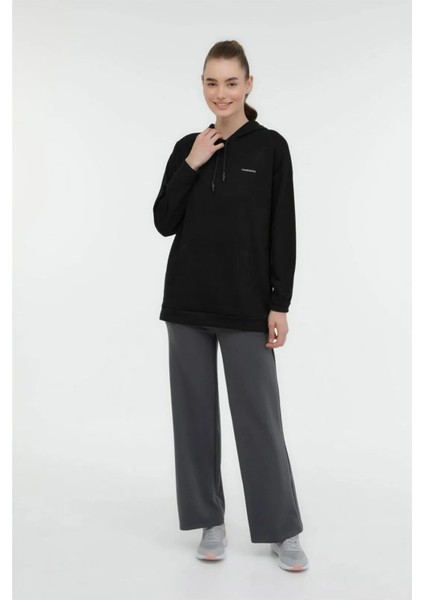 A10178390908020 4W Wb Marcıa 17 4pr Sıyah Kadın Kapsonlu Sweatshırt