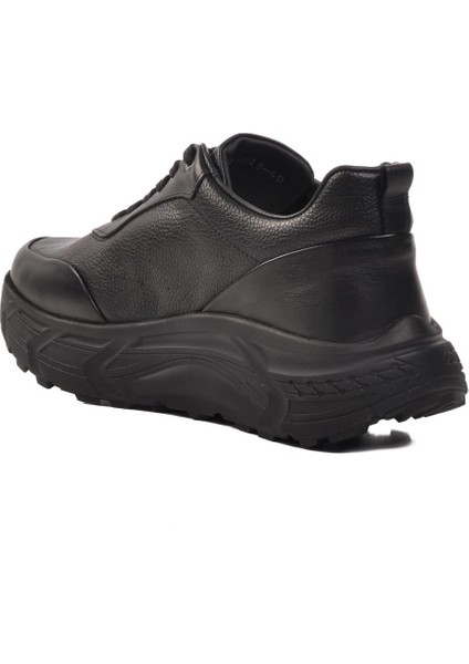 152-20225 Siyah-Siyah Floter Hakiki Deri Erkek Günlük Ayakkabı fırsatları