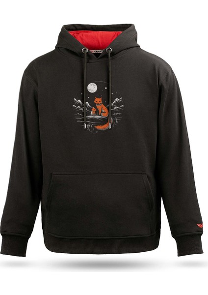Fox Tasarım Kapşonlu Sweatshirt