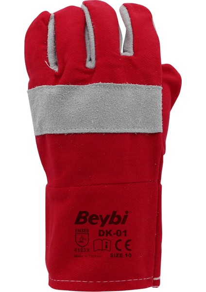 Koton Montaj Eldiveni Dk-01 No: 10 Kırmızı - 3 Çift fiyatları