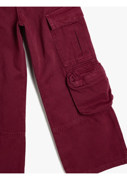Kargo Kot Pantolon Geniş Paça Kapaklı Cepli Pamuklu modelleri
