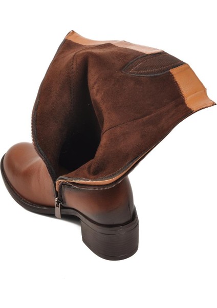 Voyager 9289 Taba Içi Polarlı Deri Kadın Çizme fırsatları