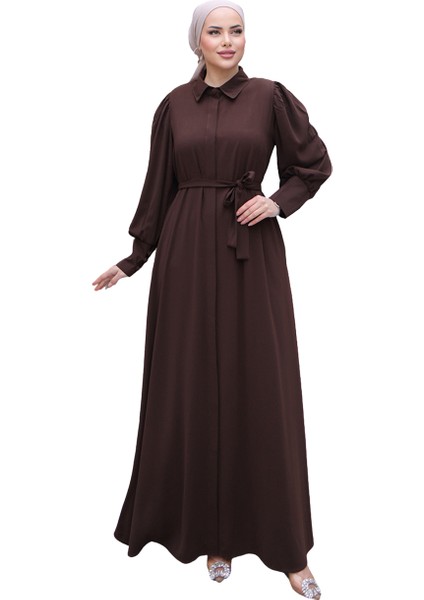 Gizli Patlı Düğmeli Ferace NSR504401