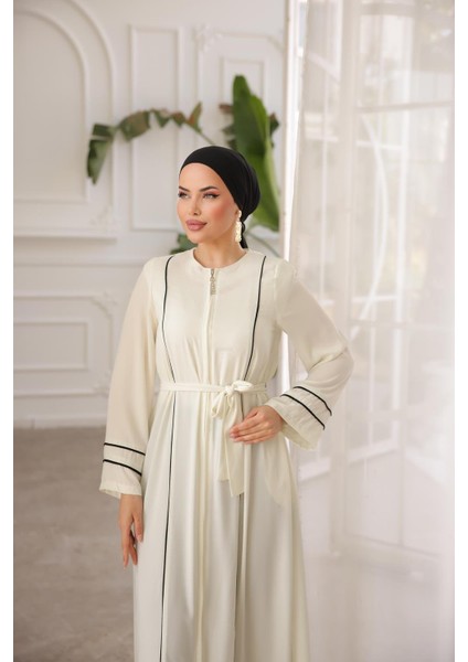 Kol Ağzı ve Önü Çift Biyeli Ferace NSR504501 modelleri