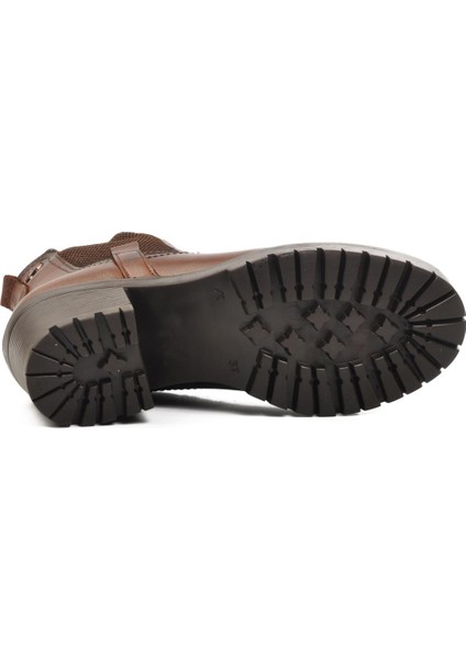 9826 Taba Deri Kadın Bot indirimleri