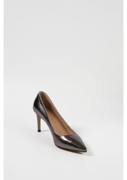 Çelik Hakiki Deri Kadın Stiletto Ayakkabı modelleri