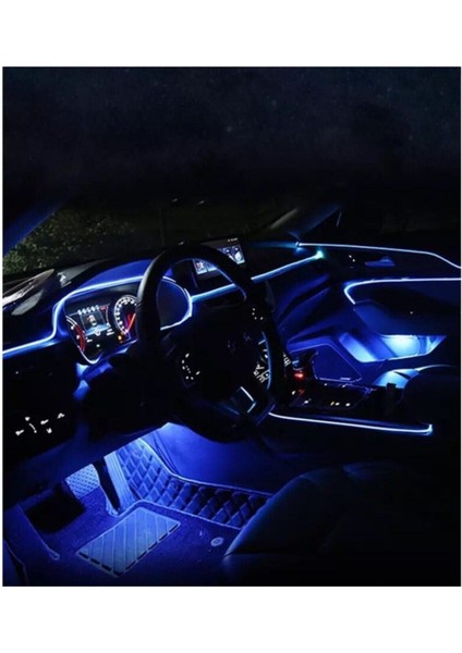 Araç Içi App Kontrollü Rgb Atmosfer Ambiyans Led Neon Lamba 5 Parça 6 Metre fırsatları