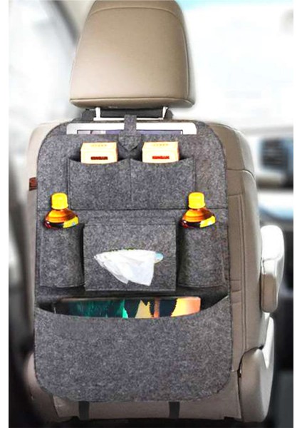Araç Içi Koltuk Arkası Eşya Düzenleyici Ceplik Çanta Araba Oto Seyahat Organizeri Toplayıcı Keçe fiyatları