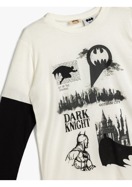 Batman Tişört Bisiklet Yaka Lisanslı Uzun Kollu modelleri