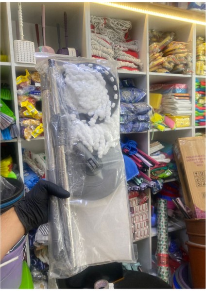 1. Kalite Güçlü Yedek Mop Takım Döner Başlıklı Mikrofiber (Tüm Viladalara Uygun ) Setii