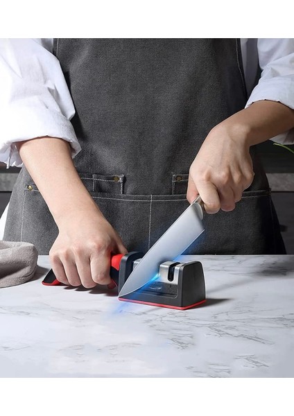 Bıçak Bileme Aleti 3 Açılı Elmas El Bıçakları Bileme Aparatı Ergonomik Saplı Mutfak Aleti fiyatları