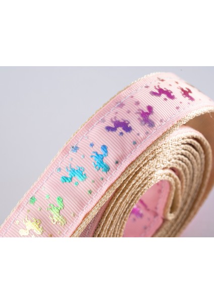 Unicorn Pembe Köpek Boyun Tasması ve Gezdirme Kayışı Set ,ayarlanabilir Köpek Tasması ,lüks Köpek Tasması