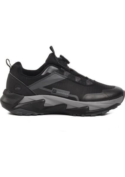04803 Misina Bağcıklı Siyah-Füme Erkek Sneaker