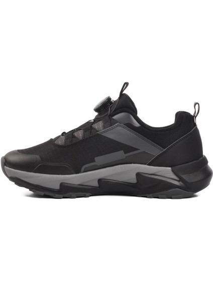 04803 Misina Bağcıklı Siyah-Füme Erkek Sneaker