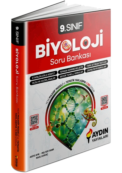 Aydın Yayınları 9. Sınıf 2025 Biyoloji Soru Bankası