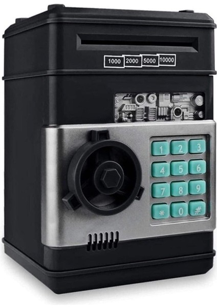 Tekno Trust Atm Kumbara Siyah Şifreli Otomatik Kağıt Para Alan Kasa Kumbara Çocuklar Için Eğlenceli fiyatları