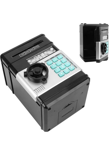 Tekno Trust Atm Kumbara Siyah Şifreli Otomatik Kağıt Para Alan Kasa Kumbara Çocuklar Için Eğlenceli fırsatları