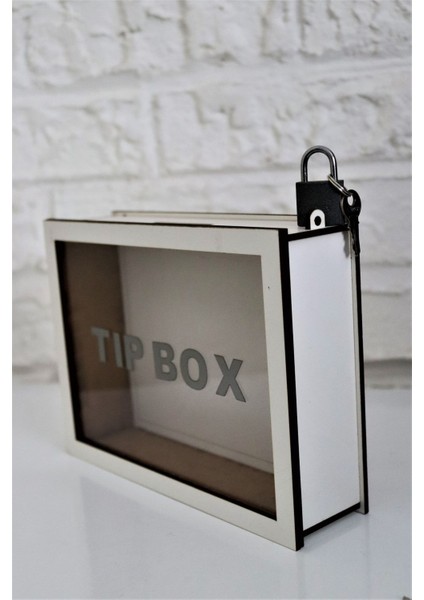 Tekno Trust Ahşap Özel Yapım Kilitli Beyaz Tıp Box- Kumbara fiyatları