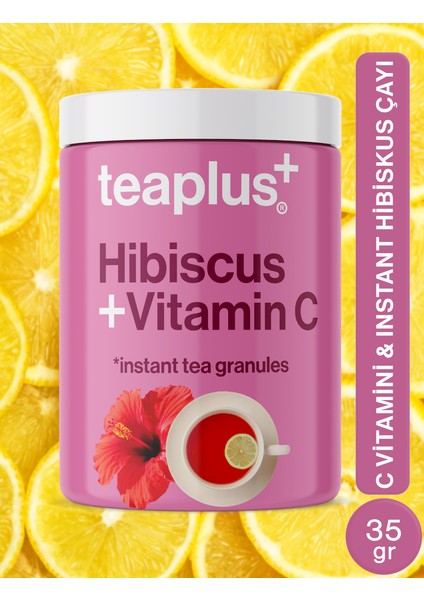 Teaplus+ Hibiskus Ekstresi & C Vitaminli Bitkisel Içecek Tozu 35gr