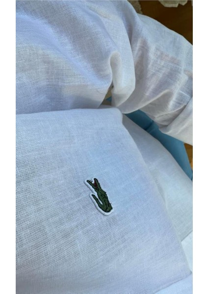 Lcst Unisex Beyaz Keten Gömlek