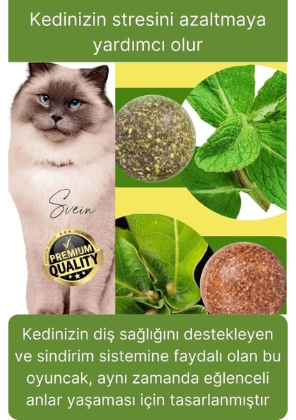 Doğal Avokado Kedi Nanesi Otu Topu Oyuncağı Yapışkanlı Yalama Sakinleştirici Catnip Yenilebilir Çimi