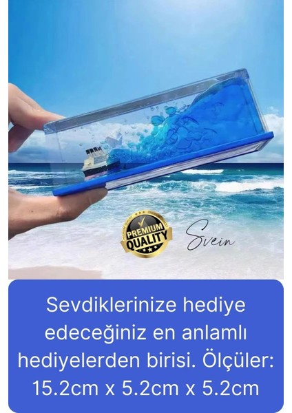 Mavi Su Akvaryum Dikdörtgen Sevgiliye Özel Batmayan Dekoratif Notlu Aşk Titanik Gemisi modelleri