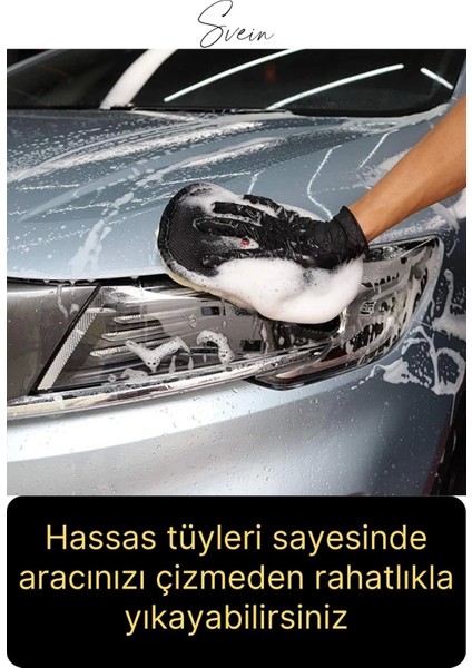 Premium Hassas Araba Yıkama Eldiveni Yünlü Oto Çizmez Dış Yüzey Araç Yıkama Süngeri Nano Teknoloji indirimleri