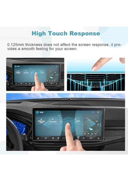 Ford Focus 2022 - 2024 13.2 Inç Navigasyon Multimedya Uyumlu Mat Görünüm 9H Nano Ekran Koruyucu Mat modelleri