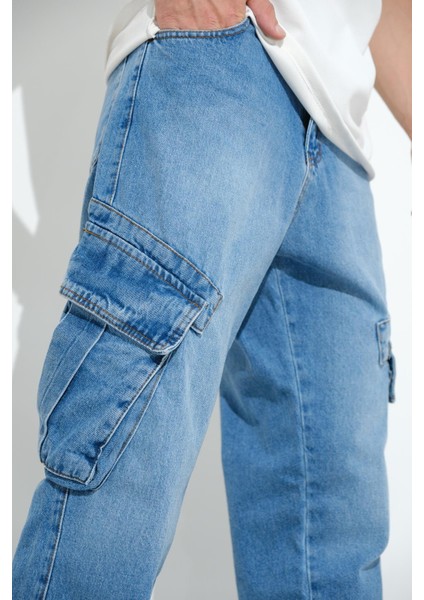 Fierello Kargo Cepli Bol Kesim Baggy Fit Kot Pantolon Jeans fiyatları