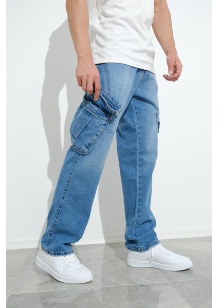 Fierello Kargo Cepli Bol Kesim Baggy Fit Kot Pantolon Jeans modelleri