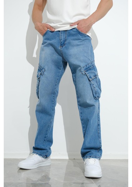 Fierello Kargo Cepli Bol Kesim Baggy Fit Kot Pantolon Jeans indirimleri